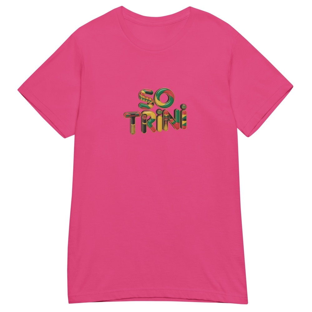 Ladies Pink So Trini T-shirt Hot Summer 2025 Carnival vibes